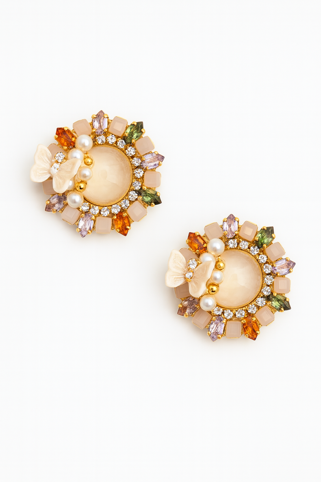 Butterfly Studs 18K Gold Plated