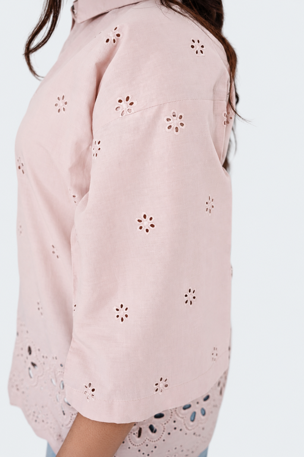 Serephine Blush Chikankari Shirt