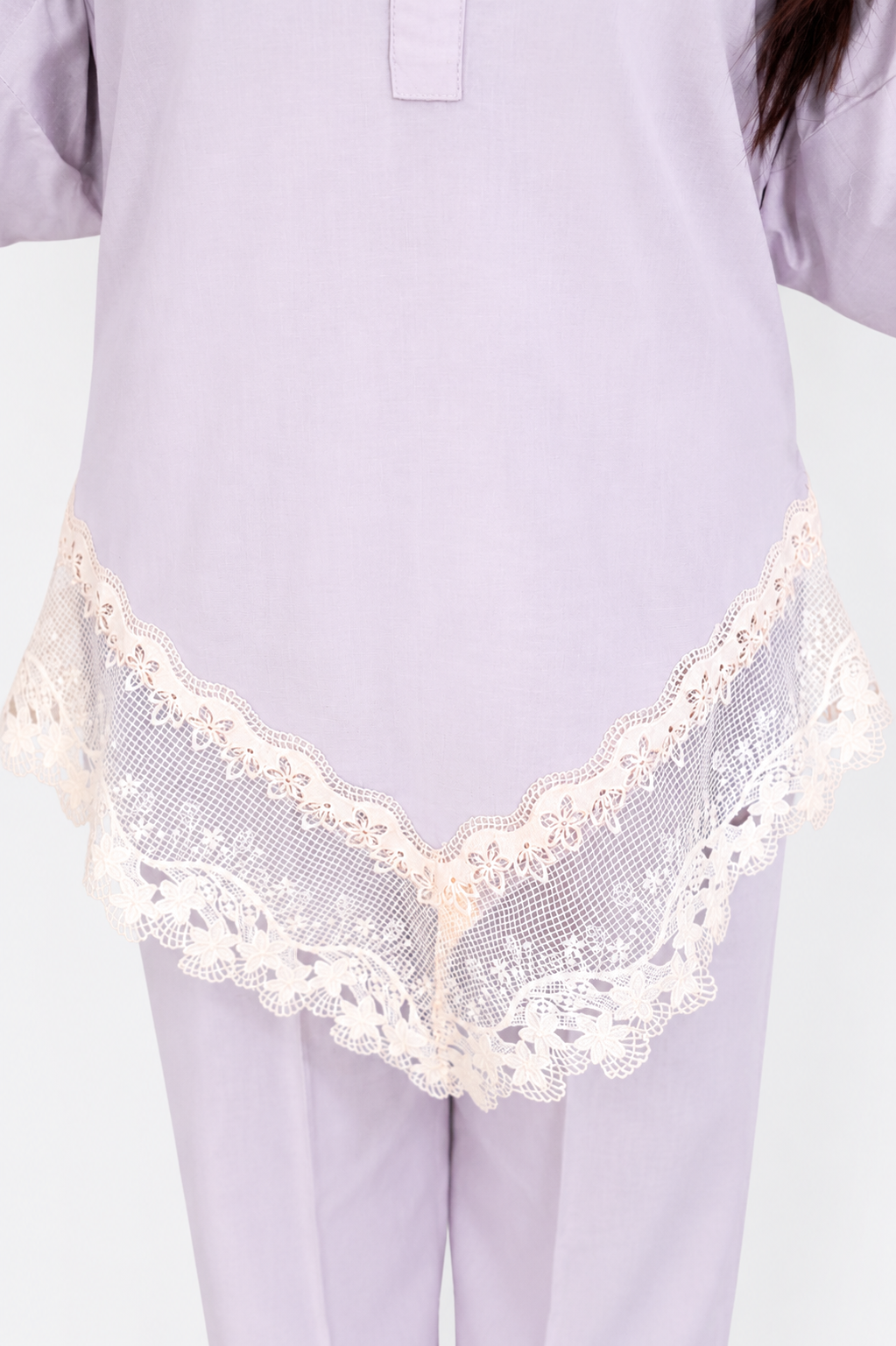 Lace-Hem Co-ord Set