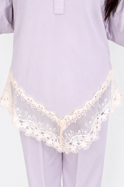 Lace-Hem Co-ord Set
