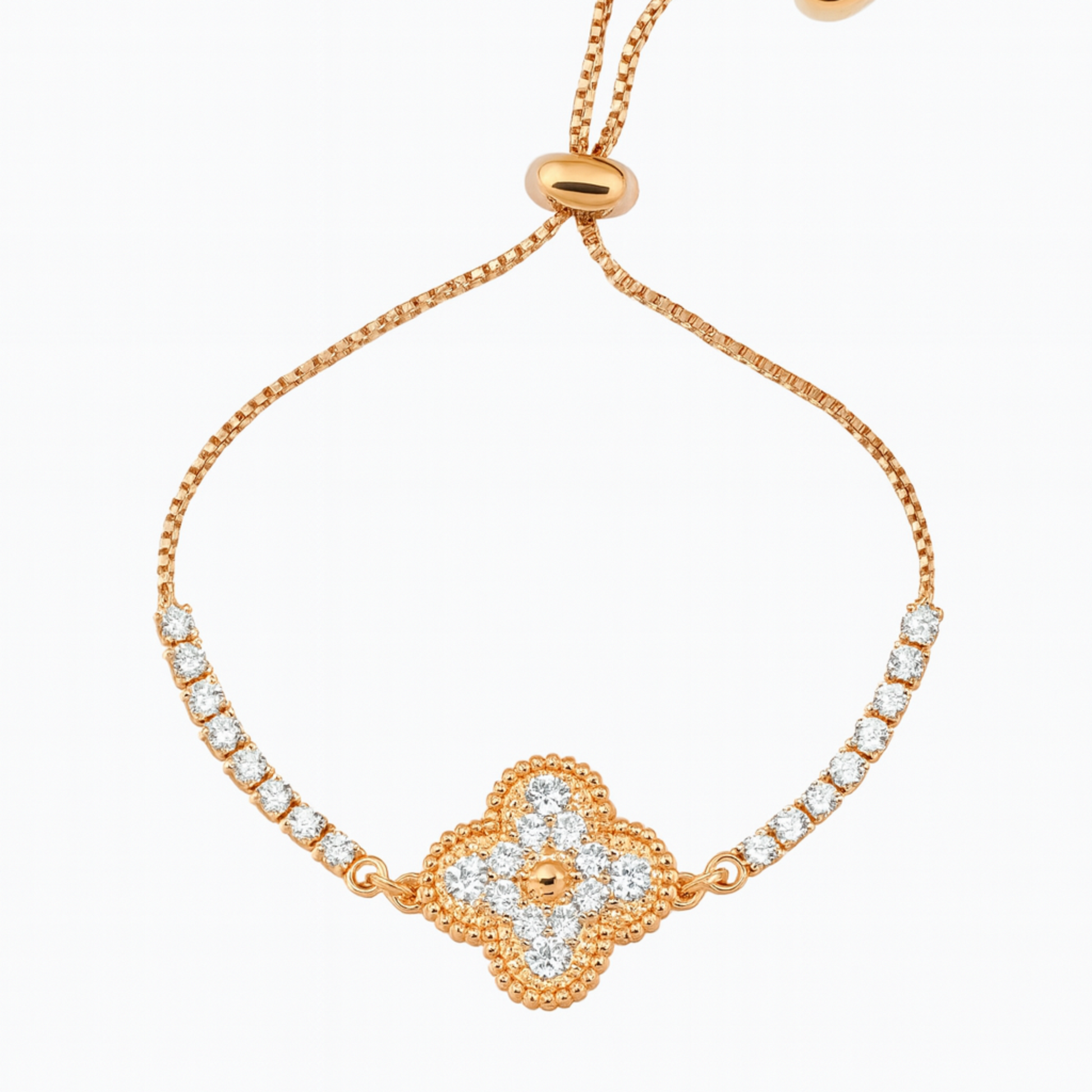 Gold bracelet with diamond 