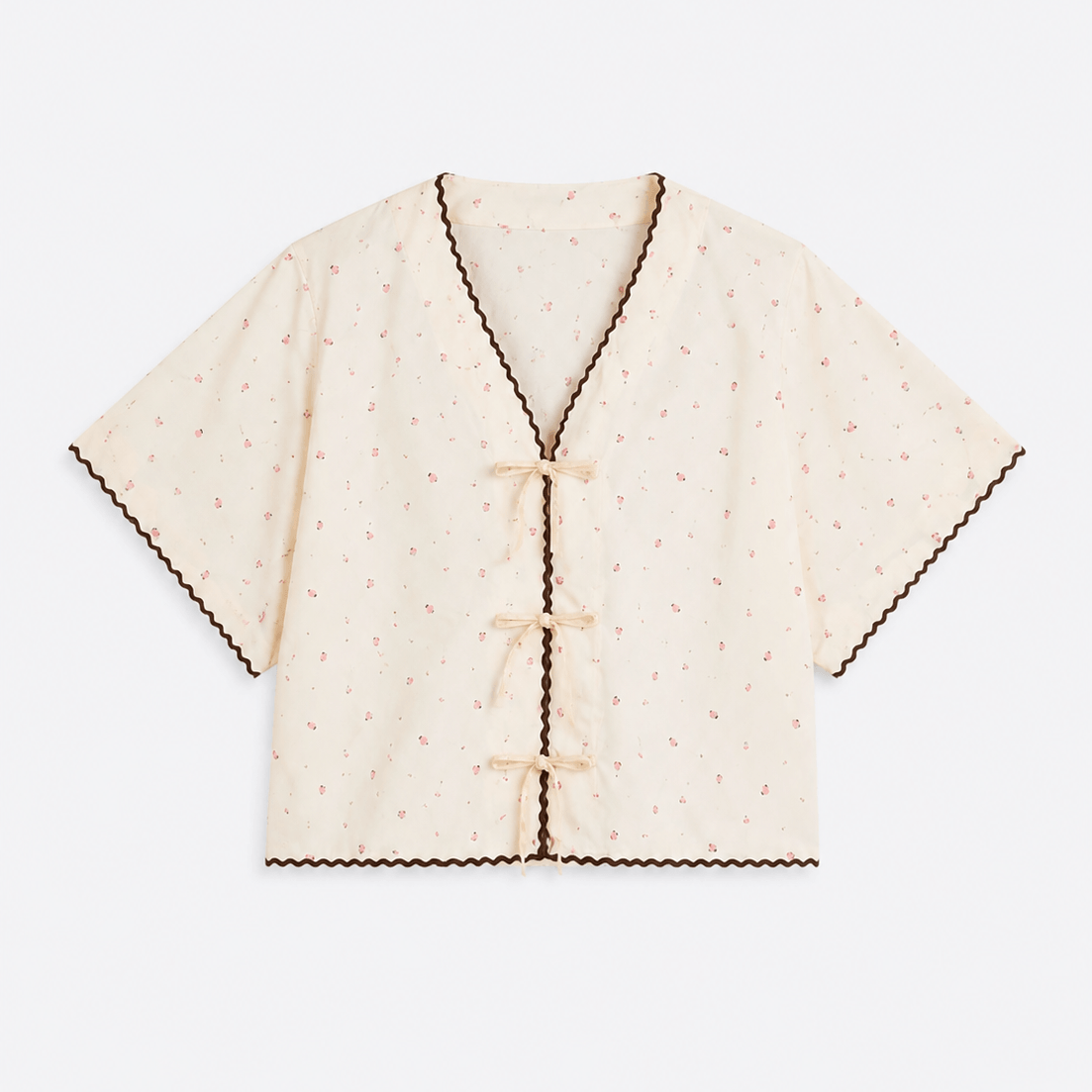 Ivory Floral Print Co-ord Set