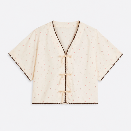 Ivory Floral Print Co-ord Set