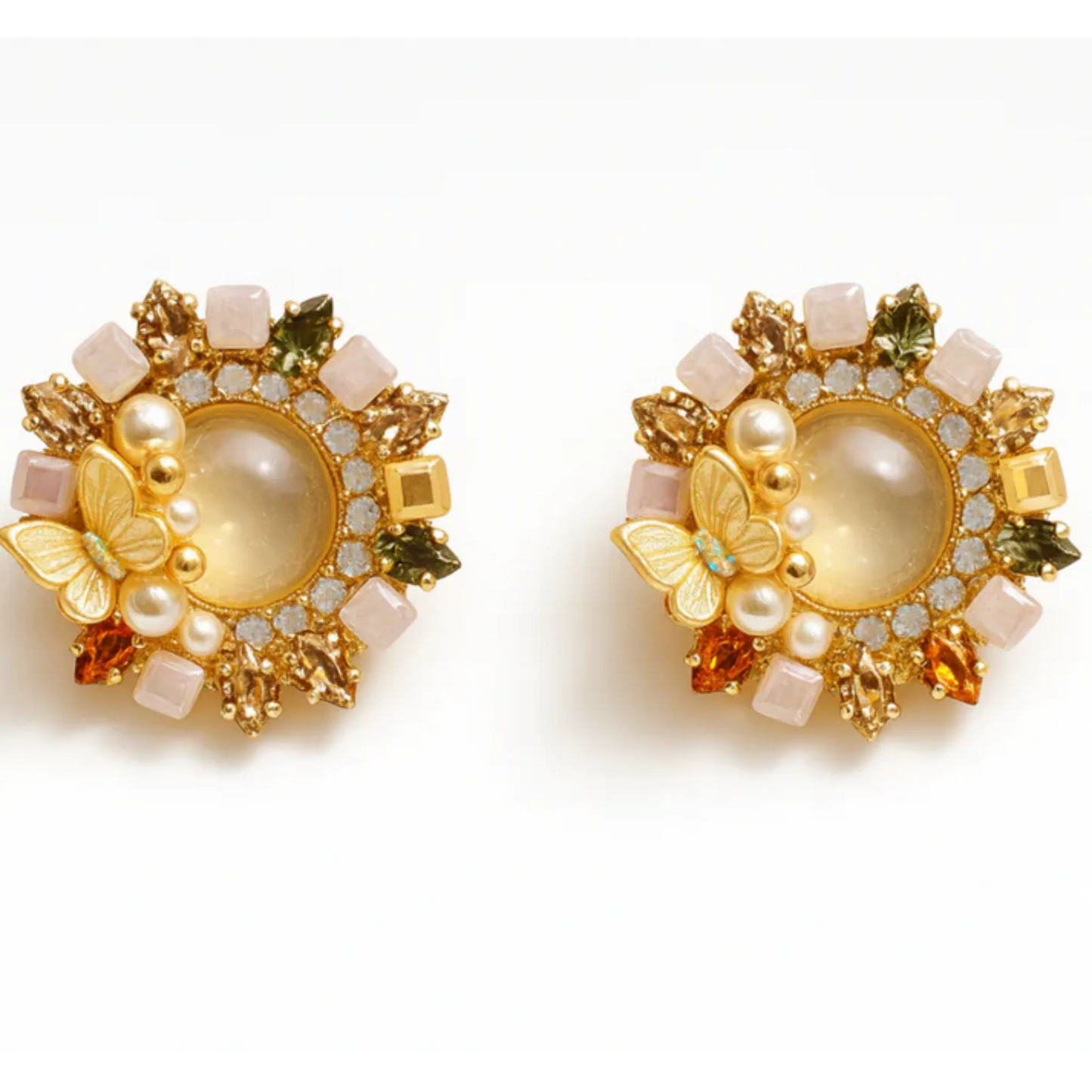 Butterfly Studs 18K Gold Plated